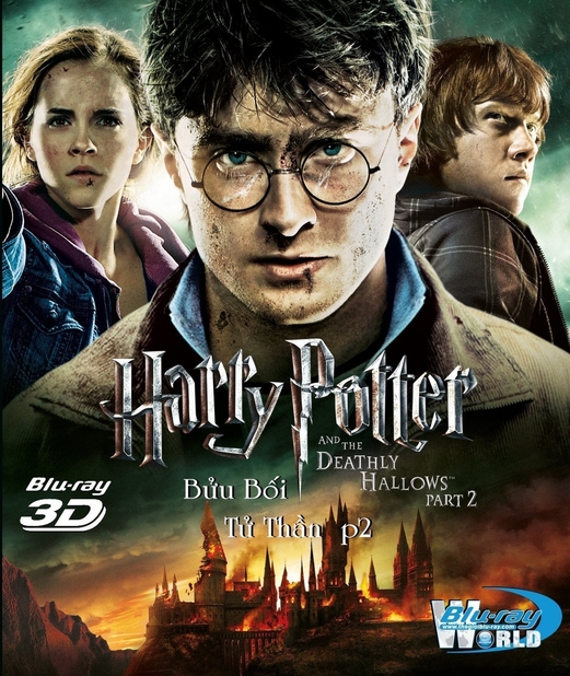 D046. HARRY POTTER 7 part 2  - Harry Potter Và Bảo Bối Tử Thần phần 2 3D 25G (dolby true-hd 7.1)  